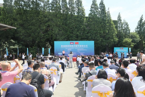 柬埔寨香蕉首次输华接收仪式